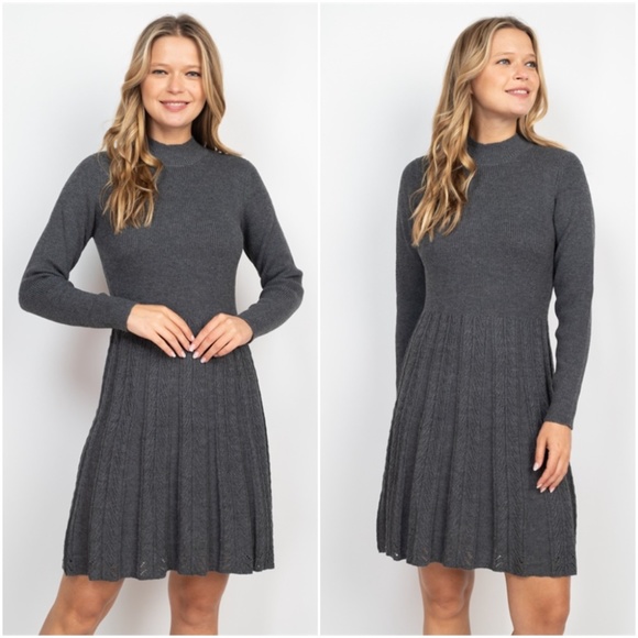 Charcoal knit dress - Picture 5 of 8
